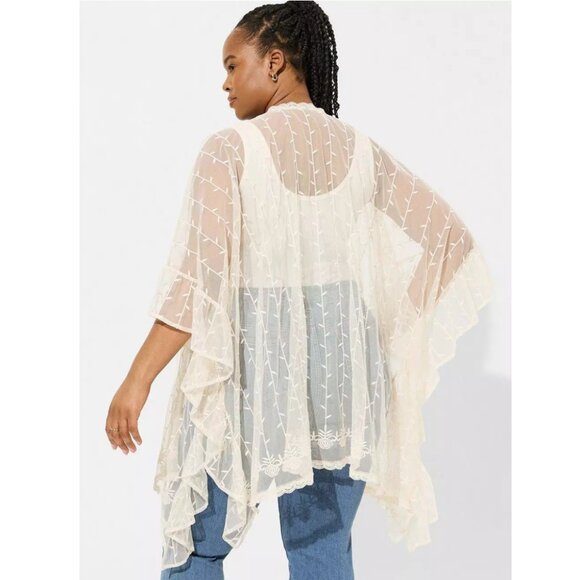 Torrid Lace Ruana Wrap - Picture 1 of 11